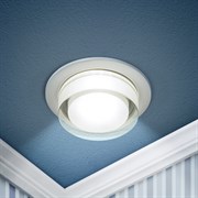 ЭРА Встраиваемый светильник декоративный DK107 WH MR16 GU5.3 белый Б0058396