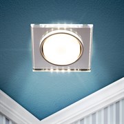 ЭРА Встраиваемый светильник со светодиодной подсветкой ЭРА DK LD50 MR GX53 зеркальный Б0057472