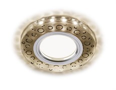 Ambrella Встраиваемый точечный светильник со светодиодной лентой S218 WH/CH/WA матовый/хром/MR16+3W(LED WARM) S218 WH/CH/WA