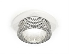 Ambrella Комплект встраиваемого светильника с композитным хрусталем XC6512040 SWH/CL белый песок/прозрачный MR16 GU5.3 (C6512, N6150) XC6512040