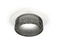 Ambrella Комплект встраиваемого светильника с композитным хрусталем XC6512041 SWH/BK белый песок/тонированный MR16 GU5.3 (C6512, N6151) XC6512041