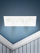 ЭРА Встраиваемый светильник декоративный KL90-3 WH MR16/GU5.3 белый, пластиковый Б0054372