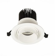 ST Luce ST701.548.12 Светильник встраиваемый Zoom Белый LED 1*12W 4000K 960Lm Ra90 15°-60° IP20 D115xH95 170-240V ST701.548.12