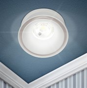 ЭРА Встраиваемый светильник декоративный KL94 WH MR16/GU5.3 белый, пластиковый Б0054378