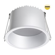 Novotech 359236 SPOT NT23 000 белый Светильник встраиваемый светодиодный IP20 LED 12W 220V 840Лм 3000К TRAN 359236
