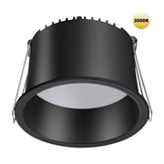 Novotech 359237 SPOT NT23 000 черный Светильник встраиваемый светодиодный IP20 LED 12W 220V 840Лм 3000К TRAN 359237