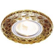 Ambrella Встраиваемый точечный светильник со светодиодной лентой S288 BK хром/агат/MR16+3W(LED WHITE) S288 BK