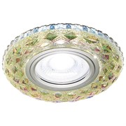 Ambrella Встраиваемый точечный светильник со светодиодной лентой S288 PR хром/перламутровый хрусталь/MR16+3W(LED WHITE) S288 PR