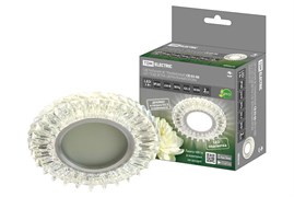 TDM Светильник встраиваемый СВ 03-06 MR16 50Вт G5.3 LED подсветка 3 Вт зеркальный/хром SQ0359-0133