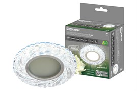 TDM Светильник встраиваемый СВ 03-08 MR16 50Вт G5.3 LED подсветка 3 Вт зеркальный/хром SQ0359-0136