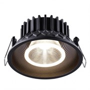 Novotech 358790 SPOT NT21 202 черный Светильник встраиваемый светодиодный IP20 LED 15W 4000K 1600Лм 110-265V BIND 358790