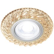 Ambrella Встраиваемый точечный светильник со светодиодной лентой S295 CH/WR хром/прозрачный хрусталь/MR16+3W(LED WARM 3000K) S295 CH/WR