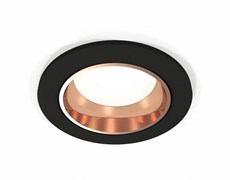 Ambrella Комплект встраиваемого светильника XC6513005 SBK/PPG черный песок/золото розовое полированное MR16 GU5.3 (C6513, N6114) XC6513005