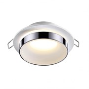 Novotech 370782 SPOT NT21 246 белый/хром Светильник встраиваемый влагозащищенный IP44 GU10 9W 220V WATER 370782
