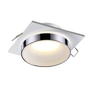 Novotech 370786 SPOT NT21 246 белый/хром Светильник встраиваемый влагозащищенный IP44 GU10 9W 220V WATER 370786