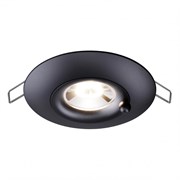 Novotech 370792 SPOT NT21 247 черный Светильник встраиваемый влагозащищенный IP44 GU10 50W 220V WATER 370792