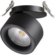 Novotech 358783 SPOT NT21 199 черный Светильник встраиваемый светодиодный IP20 LED 25W 4000K 2200Лм 100-265V GRODA 358783