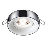 Novotech 370799 SPOT NT21 249 белый/хром Светильник встраиваемый влагозащищенный IP44 GU10 50W 220V WATER 370799