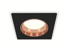 Ambrella Комплект встраиваемого светильника XC6521005 SBK/PPG черный песок/золото розовое полированное MR16 GU5.3 (C6521, N6114) XC6521005
