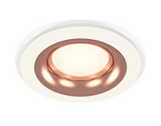 Ambrella Комплект встраиваемого светильника XC7621006 SWH/PPG белый песок/золото розовое полированное MR16 GU5.3 (C7621, N7015) XC7621006