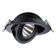 Novotech 358818 SPOT NT21 210 черный Светильник встраиваемый светодиодный IP20 LED 18W 1600Лм 4000K 220V GESSO 358818