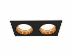 Ambrella Комплект встраиваемого светильника XC6526004 SBK/PYG черный песок/золото желтое полированное MR16 GU5.3 (C6526, N6113) XC6526004