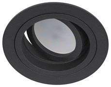 ЭРА Встраиваемый светильник алюминиевый KL84 BK MR16/GU5.3 черный Б0054347