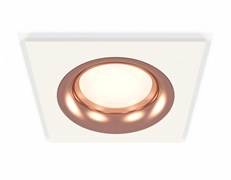 Ambrella Комплект встраиваемого светильника XC7631006 SWH/PPG белый песок/золото розовое полированное MR16 GU5.3 (C7631, N7015) XC7631006