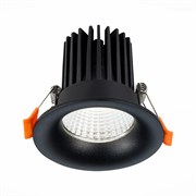 ST LUCE  ST703.438.10 Св-к встр. Черный LED 1*10W 3000K 900Lm Ra>90 38о IP20 D85xH75 170-240V ST703.438.10