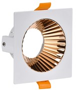 IEK Светильник 4109 встр. поворотн. GU10 белый/золото пласт. LT-UVB0-4109-GU10-1-K22