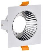 IEK Светильник 4109 встр. поворотн. GU10 белый/хром пласт. LT-UVB0-4109-GU10-1-K23