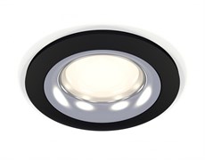 Ambrella Комплект встраиваемого светильника XC7622003 SBK/PSL черный песок/серебро полированное MR16 GU5.3 (C7622, N7012) XC7622003