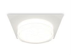 Ambrella Комплект встраиваемого светильника с акрилом XC8061022 SWH/FR/CL белый песок/белый матовый/прозрачный GX53 (C8061, N8399) XC8061022