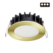 Novotech 358950 SPOT NT22 бронза светлая Встраиваемый светодиодный светильник с переключателем цветовой температуры IP20 LED 3000К\4000К\6000К 10W 220 358950