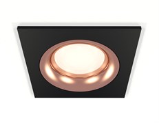 Ambrella Комплект встраиваемого светильника XC7632006 SBK/PPG черный песок/золото розовое полированное MR16 GU5.3 (C7632, N7015) XC7632006