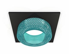 Ambrella Комплект встраиваемого светильника XC7632023 SBK/BL черный песок/голубой MR16 GU5.3 (C7632, N7194) XC7632023