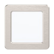 Eglo 99167 Светодиодный встраиваемый cветильник FUEVA 5, 5,5W (LED), 117х117, ET26, 650lm, 3000K, сталь, никель 99167
