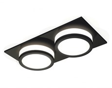 Ambrella Комплект встраиваемого светильника XC7636041 SBK/FR черный песок/белый матовый MR16 GU5.3 (C7636, N7121) XC7636041