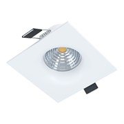 Eglo 98471 Cветодиодный встраиваемый светильник SALICETO димм., 6W(LED), 380lm, 88х88, 3000K, алюминий, белый 98471