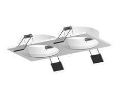 Ambrella Корпус светильника встраиваемый для насадок D60mm C6525 SWH белый песок 160*80*H25mm MR16 GU5.3 C6525 Ambrella Корпус светильника встраиваемый для насадок D60mm C6525 SWH белый песок 160*80*H25mm MR16 GU5.3 C6525