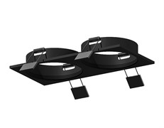 Ambrella Корпус светильника встраиваемый для насадок D60mm C6526 SBK черный песок 160*80*H25mm MR16 GU5.3 C6526 Ambrella Корпус светильника встраиваемый для насадок D60mm C6526 SBK черный песок 160*80*H25mm MR16 GU5.3 C6526