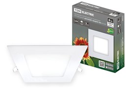 TDM Светильник ультратонкий встраиваемый светодиодный "Даунлайт" квадрат СВО (белый) 6 Вт 6500К SQ0329-0119 TDM Светильник ультратонкий встраиваемый светодиодный "Даунлайт" квадрат СВО (белый) 6 Вт 6500К SQ0329-0119