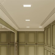 Светодиодный встраиваемый светильник ультратонкий квадратный IP20 9W 4100K 1/20 940111209 pe729074