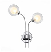 ST LUCE SL431.101.02 Бра Хром/Прозрачный, Белый G9 2*28W SL431.101.02 ST LUCE SL431.101.02 Бра Хром/Прозрачный, Белый G9 2*28W SL431.101.02