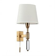 Odeon Light 4894/1W MODERN ODL_EX22 55 бронзовый/белый/ткань Бра с выкл. E14 1*40W LONDON 4894/1W Odeon Light 4894/1W MODERN ODL_EX22 55 бронзовый/белый/ткань Бра с выкл. E14 1*40W LONDON 4894/1W