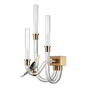 Odeon Light 5431/6WL L-VISION ODL_EX24 11 золотой(под латунь)/белый градиент/беж./зеленый/ металл/стекло/керамика Бра LED 6W 4000K LARK 5431/6WL