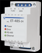 Новатек Преобразователь интерфейсов ЕТ-485 220В,  Modbus RTU/ASCII (RS-485)–Modbus TCP (Ethernet) 3425680485 24 Новатек Преобразователь интерфейсов ЕТ-485 220В,  Modbus RTU/ASCII (RS-485)–Modbus TCP (Ethernet) 3425680485 24