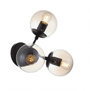 ST LUCE SL549.411.03 Бра  Черный/Дымчатый E27 3*40W SL549.411.03 ST LUCE SL549.411.03 Бра  Черный/Дымчатый E27 3*40W SL549.411.03