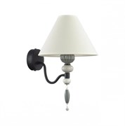 Odeon Light 4896/1W MODERN ODL_EX23 25 черный матов./серый/молочный металл/керамика/ткань Бра E14 1*40W SOCHI 4896/1W Odeon Light 4896/1W MODERN ODL_EX23 25 черный матов./серый/молочный металл/керамика/ткань Бра E14 1*40W SOCHI 4896/1W