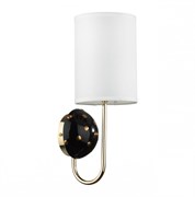Odeon Light 5424/1W MODERN ODL_EX24 золотой/черный/белый/металл/керамика/ткань Бра E14 1*40W POLLEN 5424/1W